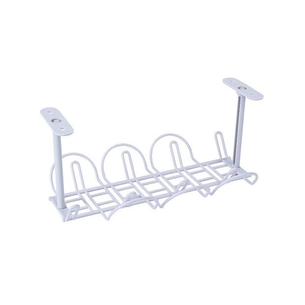 Under Table Cable Organizer Rack
