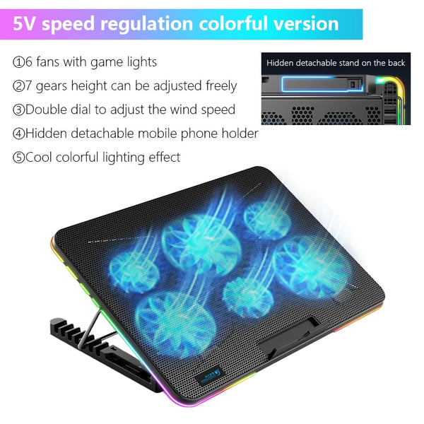 Cooling Pad with RGB Lights