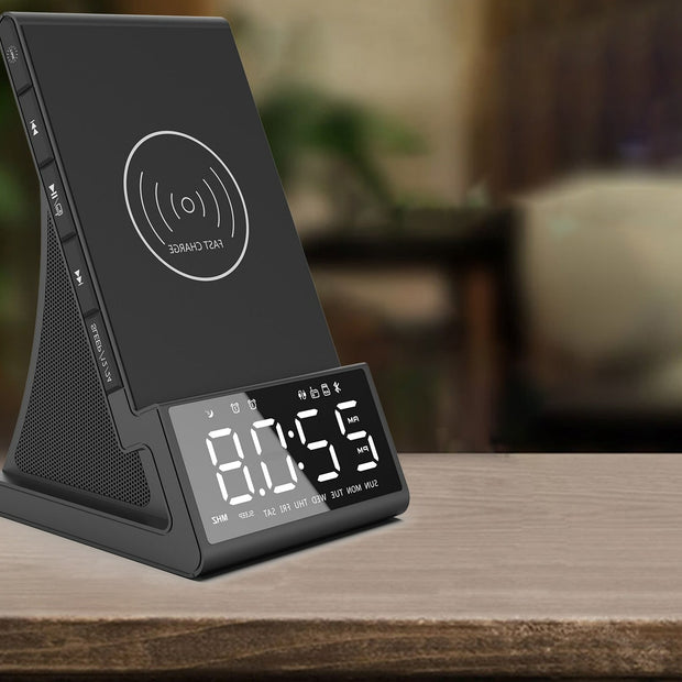 Wireless Charger with Digital Clock