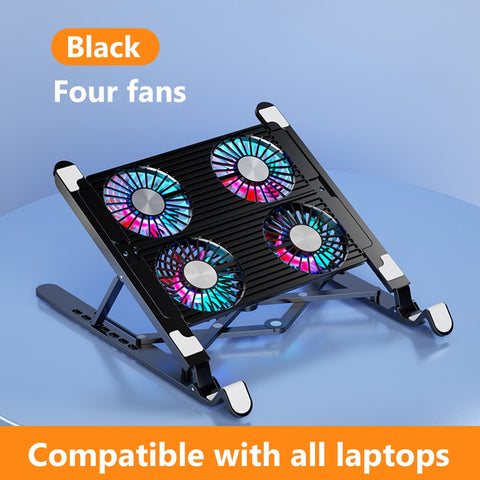 Aluminum Alloy Laptop Stand with Cooling Fan