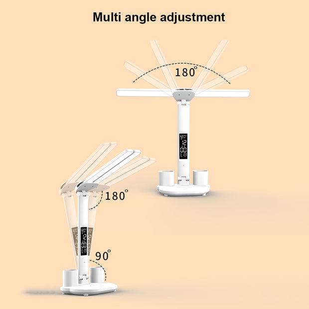 Adjustable Lamp with Digital Clock