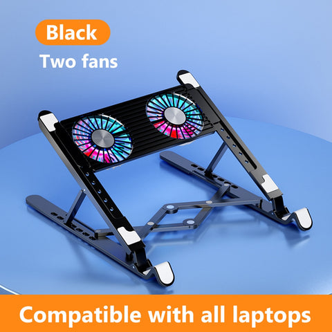 Aluminum Alloy Laptop Stand with Cooling Fan